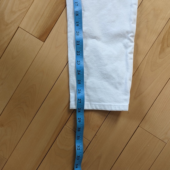 Current/Elliott The Fling Relaxed Fit White Jeans - Picture 5 of 9